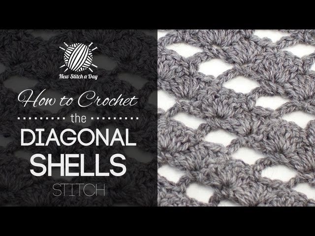 How to Crochet the Diagonal Shells Stitch