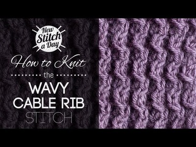 How to Knit the Wavy Cable Rib Stitch {English Style}