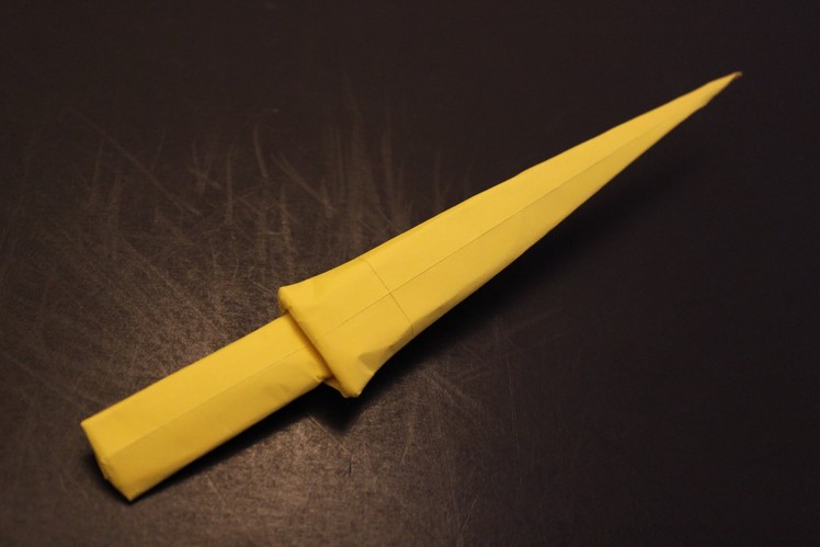 How to make a cool paper sword origami