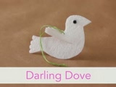 How to Make a Darling Dove Ornament - Christmas Craft