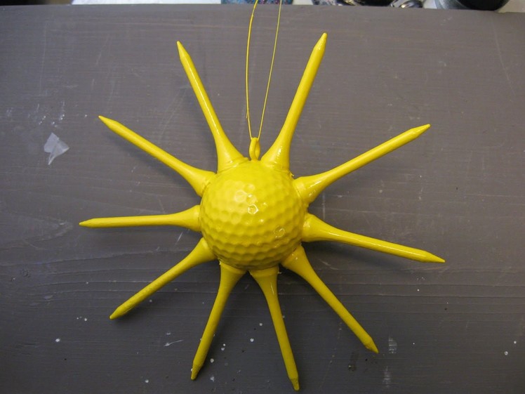 How to Make a Golf Ball Sun - Craft Tutorial