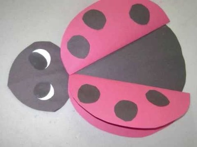 How to make a paper lady bug - EP
