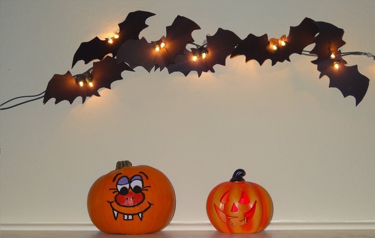 How to make scary bats : Halloween Craft