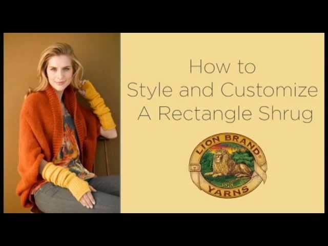 How to Style and Customize a Rectangle Shrug