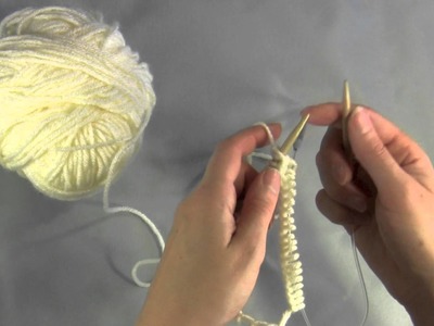 Knitting in the round using two circular needles
