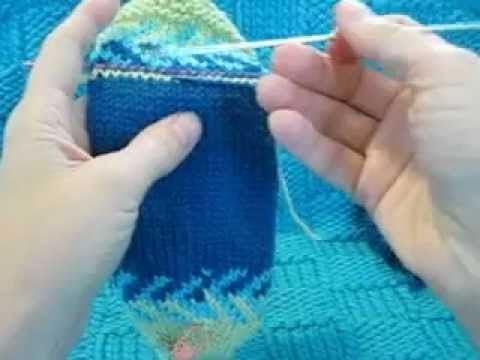 Lesson 7, Crystal Socklet (Knit Along.KAL)- Knitty.com - Crystal Heel Details: Knit.Insert.Decrease