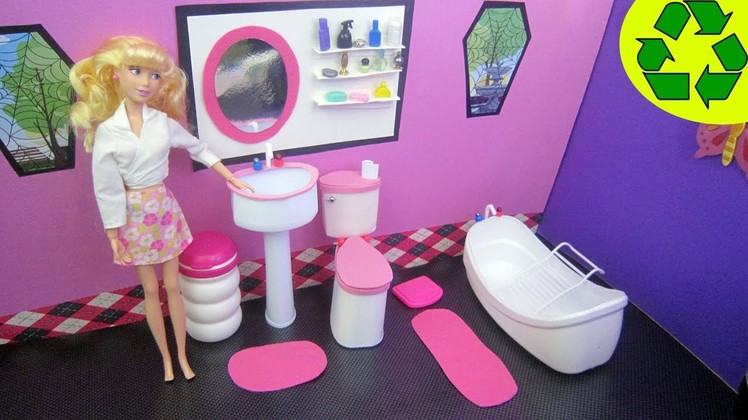Make a Doll Bathroom Sink - Doll Crafts