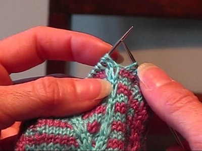 Making and Slipping Double-Wrapped Knit Stitches