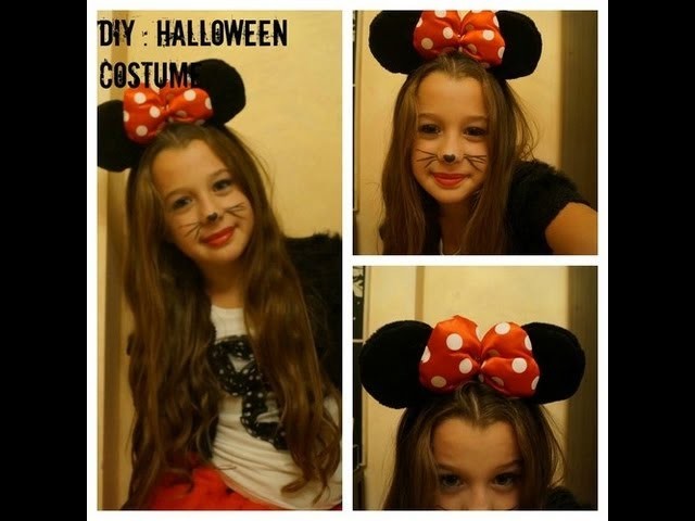 Minnie Mouse DIY Halloween Costume And Make up !