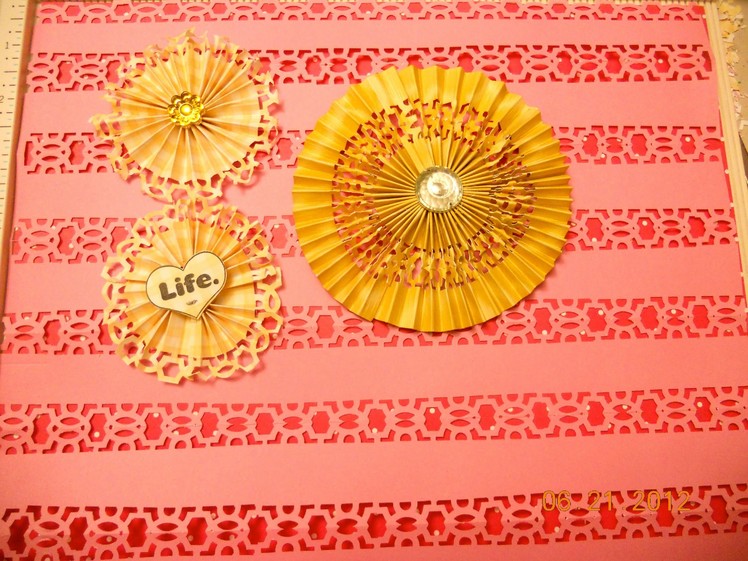 More ways to use Martha Stewart edges punches to create lace paper and rosettes