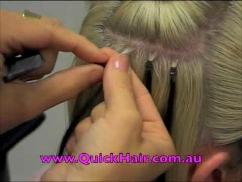 Quick Hair Loop Micro Link Hair Extension Application