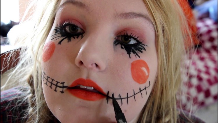 Scarecrow Halloween Tutorial DIY Makeup,Hair,Costume| INEXPENSIVE