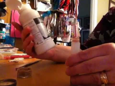 Scrapbooking Homemade Color Mist from Eye Shadow