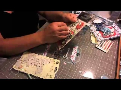 Scrapbooking Prima Holiday Gift Card Holder Ornaments (LWP Ustream Class)