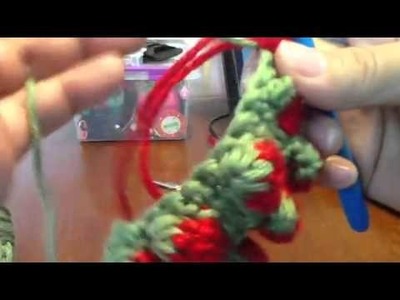Strawberry stitch in regular crochet-2