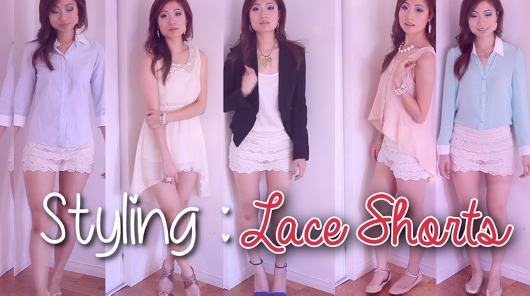 STYLING: Lace.Crochet Shorts for Summer