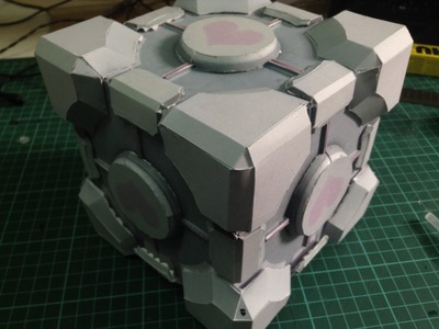 Weighted Companion Cube Papercraft Tutorial (Span subs)