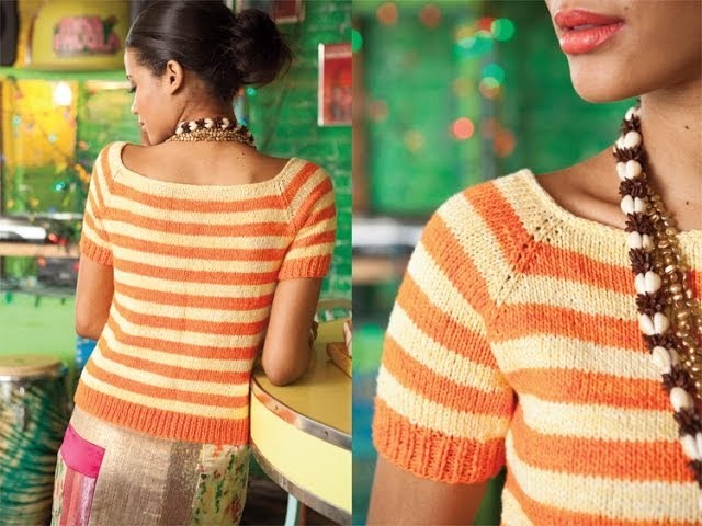 #20 Striped Top, Vogue Knitting Spring.Summer 2011