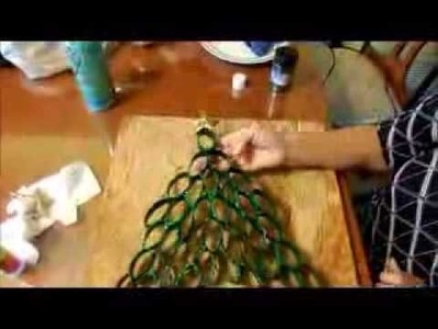 Christmas Tree using toilet paper rolls (DIY)