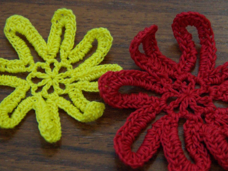 Crochet Flower Tutorial #11