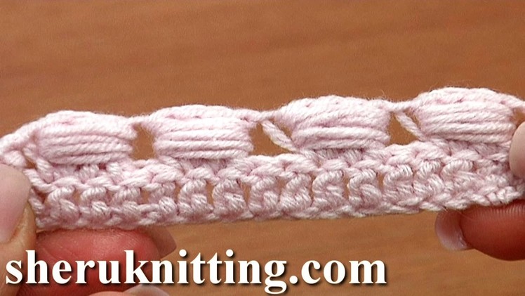 Crochet Wide Bullion Block Stitch Tutorial 40 Part 4 of 7 Made Around Three Posts