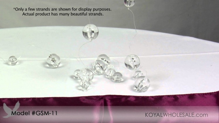 Crystal Beaded Curtains by Koyal Wholesale Wedding and Event Supplies