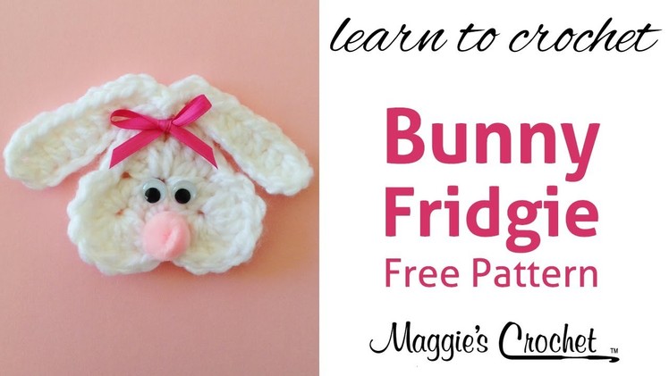 Cute Bunny Fridgie Free Crochet Pattern - Right Handed