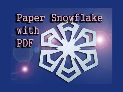 Design a Perfect Paper Snowflake for Christmas, Easy Origami or Kirigami Snowflake (diff 2.10)