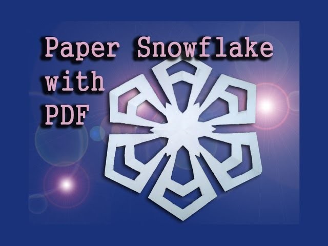 Design a Perfect Paper Snowflake for Christmas, Easy Origami or Kirigami Snowflake (diff 2.10)