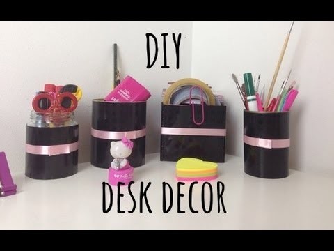 ✂ DIY Desk decor and organization