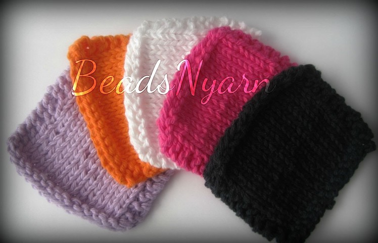 DIY - Knitted Make-up remover pads