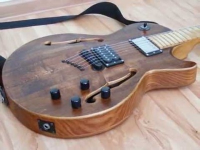 DIY My homemade Semi hollow body Guitar & Guitar Case