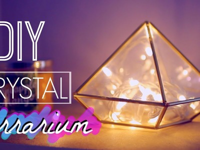 DIY Room Decor: Easy Crystal Terrarium | Tumblr and Urban Outfitters Inspired