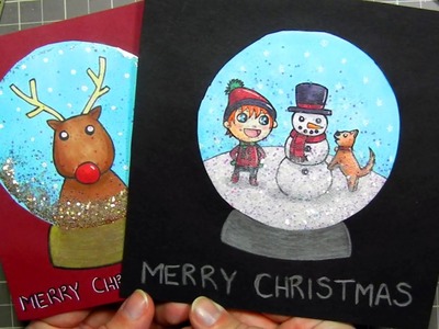 ★ DIY Snow Globe Christmas Card ★