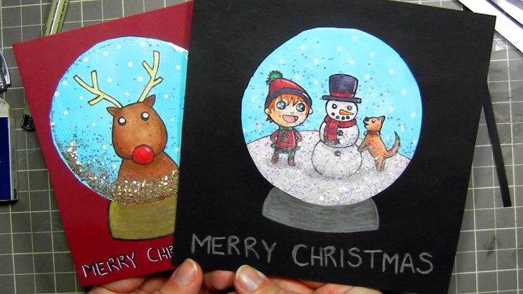 ★ DIY Snow Globe Christmas Card ★