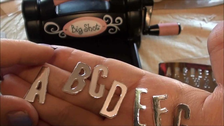 DIY Thickers with Sizzlits dies and Sizzix Big Shot