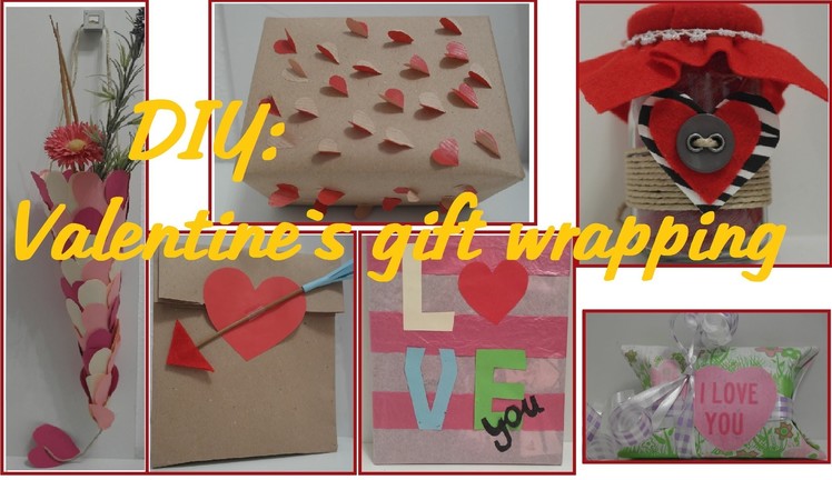 DIY valentine's Day gift wrapping ideas! Valentinstagsgeschenke verpacken!