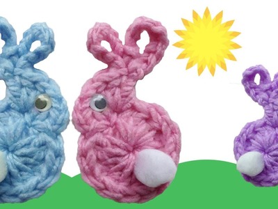 Easter Bunny & Babies Fridgies Free Crochet Pattern - Right Handed