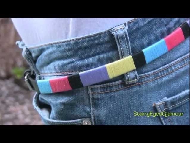 Easy DIY ColorBlock Belt! J.Crew Inspired!