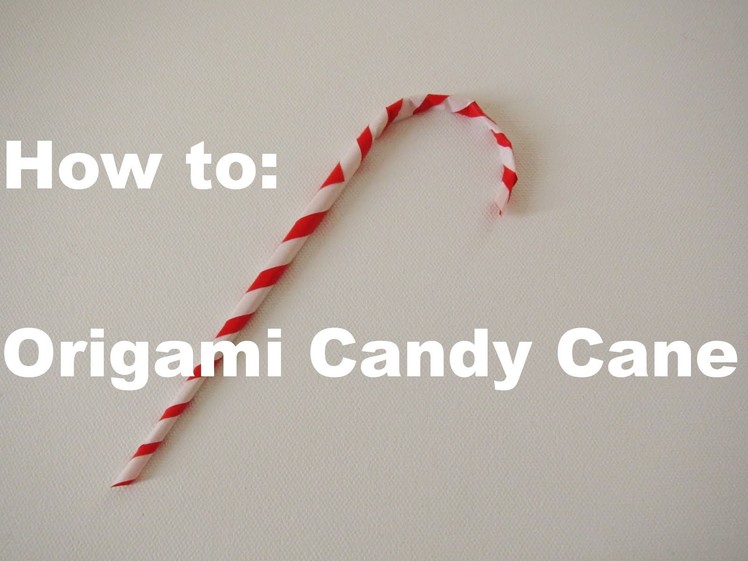 Easy origami candy cane ornament (heart and cheese remix)