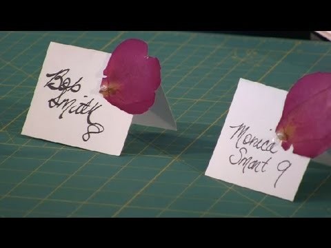 Homemade Place Card : Wedding Gifts & Crafts