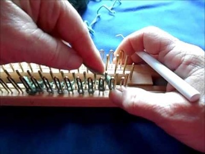 How do I use my regular 2 way loom-- 3  u wrapped knit stitch