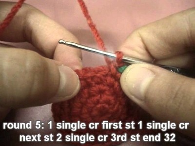 How to Crochet Amigurumi Mushroom (Right Hand)