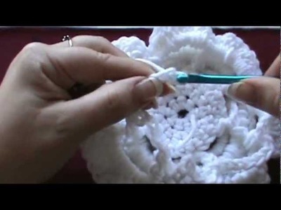 How to Crochet the "Irish Rose" Flower-- Video 5