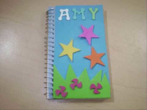 How to decorate a spiral notebook - EP