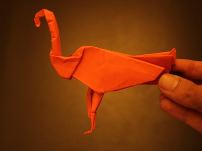 How to Make a Paper Bird (Flamingo) - Origami