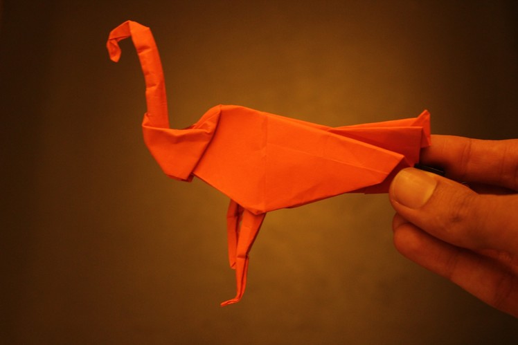 How to Make a Paper Bird (Flamingo) - Origami