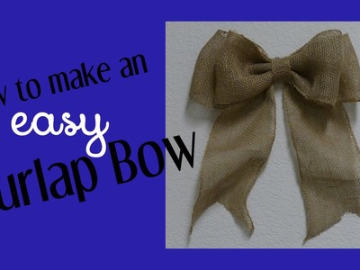 How To Make An Easy Bow For Wreaths & Home Decor