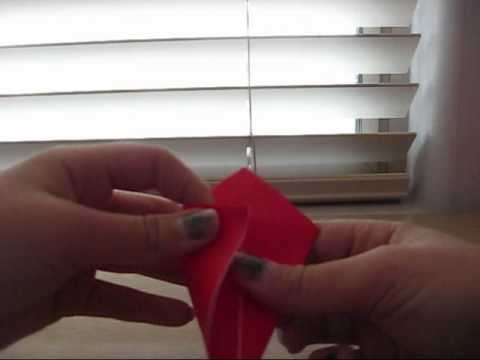 How to make an origami tulip
