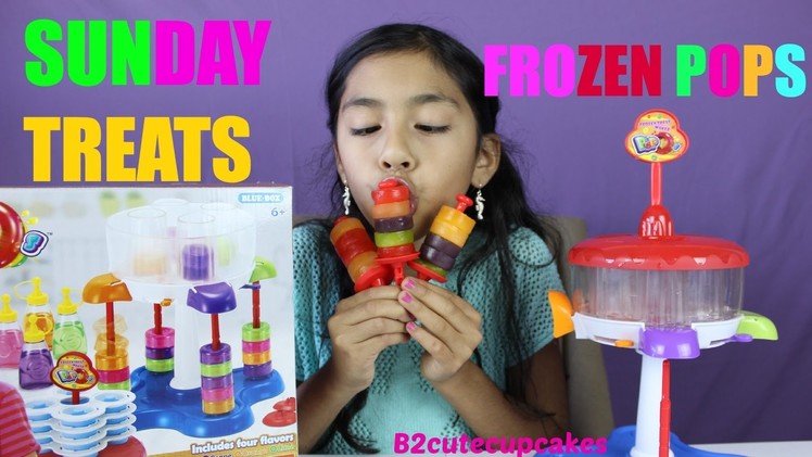 How To Make Colorful Frozen Pops- Frozen Treat Maker - Sunday Treats| B2cutecupcakes